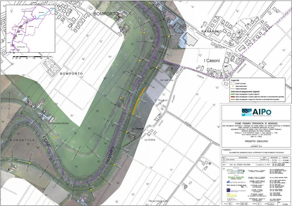 cascine/abitazioni, non interferenti direttamente con le opere in progetto; - TERNA S.p.a. Rete Elettrica Nazionale: nessuna interferenza; - SNAM S.p.A. Rete Gas Distretto Centro Orientale: nessuna interferenza; - Telecom Italia S.