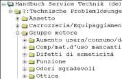 ISTRUZIONI Nel caso in cui la lamentela del cliente sia riconducibile ad un punto a Manuale Tecnico (figura a seguire) è possibile procedere come segue per effettuare un aggiornamento software