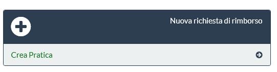Per inserire una nuova richiesta di rimborso deve cliccare sul comando CREA