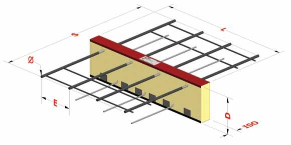 ebea KP-1100 Descrizione del prodotto Gli elementi ebea KP-1100 sono utilizzati per elementi di costruzione a sbalzo e sono destinati ad assorbire i momenti negativi (-M) e le forze trasversali