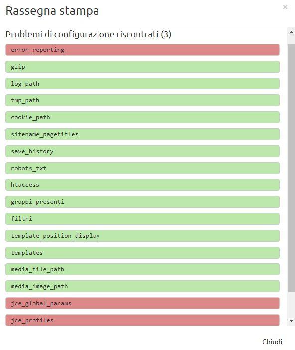 UniPG-DEMO: come monitoriamo i siti web CONFIGURAZIONI