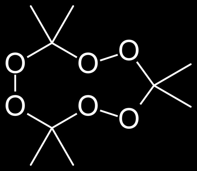 Perossido di Acetone Caratteristiche: bianco; inodore; sensibile al calore, all'attrito e agli urti; estremamente esplosivo.