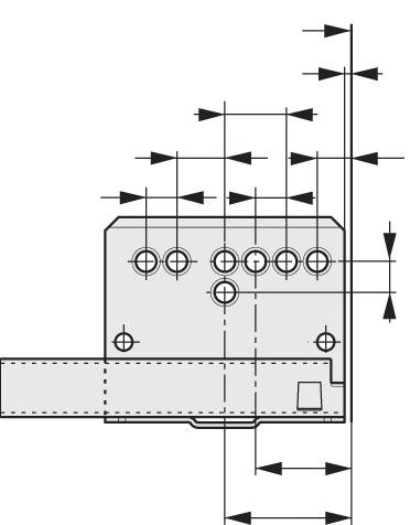 Misure montaggio guide DWD XP 9 1,5 KV 37 18 BB = - 74 75 3 35