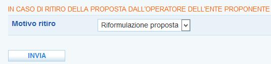 1.5. Rifiuto della PPA Se il giovane rifiuta la proposta, inserire nell apposito campo il motivo del rifiuto (selezionabile tra le voci: Occupazione; Ripreso percorso di studi; Partecipazione ad