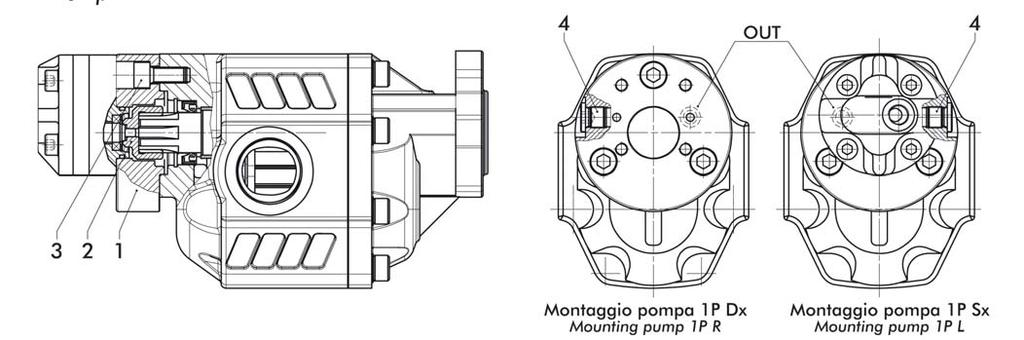 Pompe 1P 1P pumps ISTRUZIONI DI MONTAGGIO POMPE 1P-2P MOUNTING INSTRUCTIONS OF 1P-2P PUMPS 105-020 Codice foglio:997-05 Rev: AL Kit montaggio codice: 105-020-00101 Mounting kit: Pos.