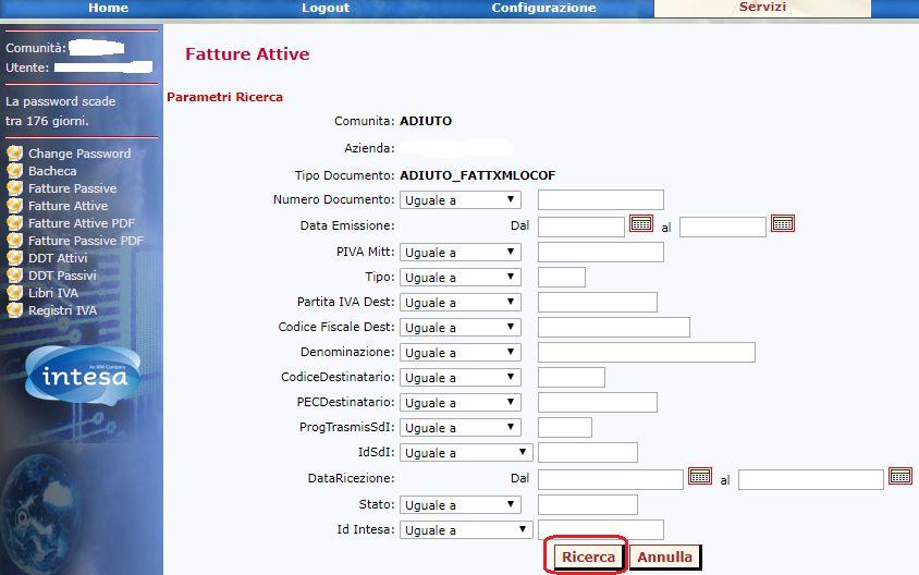 Appare questa schermata: qui possiamo impostare dei parametri di