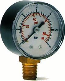 Attacco 1/4 GAS Temperatura d'esercizio: -20 C / +80 C Cassa: plastica nera M C