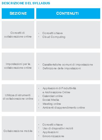 Modulo Standard Online Collaboration In breve: