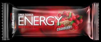 ENERGY CRANBERRY ALIMENTO STUDIATO PER CHI PRATICA SPORT DOPING FREE FAME IN GARA O IN ALLENAMENTO GUSTO: MIRTILLI ROSSI ADATTO AD OGNI TIPO DI SPORT - Fame in gara o allenamento - Scorta energetica