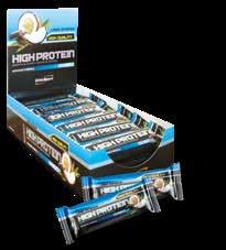 HIGH PROTEIN COCONUT LINEA POTENZA - BARRETTA AD ALTO CONTENUTO PROTEICO DOPING FREE BARRETTA AD ALTO CONTENUTO PROTEICO GUSTO: COCCO - 34% DI PROTEINE DEL LATTE - GUSTO MOLTO GRADEVOLE - OTTIMA