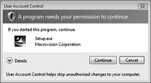 Windows Vista Se appare la finestra di dialogo mostrata di seguito, fare clic sul pulsante [Continua].