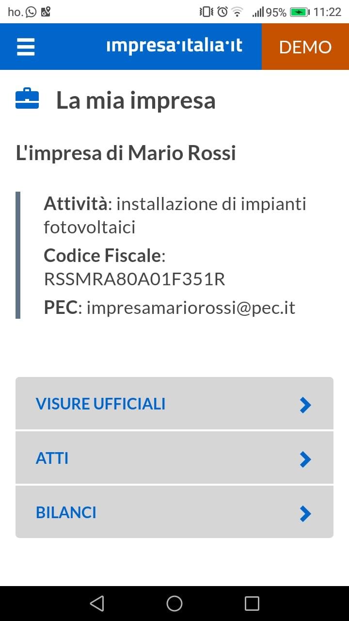 documenti ufficiali della tua impresa.