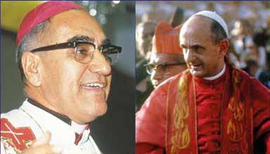 Chiesa Mondo 16 PAPA PAOLO VI E MONSIGNOR ROMERO SANTI INSIEME Domenica 14 ottobre Papa Fancesco ha proclamato santi insieme Papa Paolo VI e monsignor Oscar Romero.