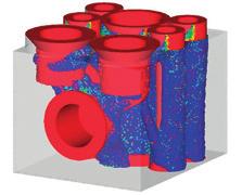 2 Interpretazione e risultato del Remesh dell'ottimizzazione topologica Il VTT e la Nurmi Cylinders hanno sviluppato un nuovo blocco valvola idraulico con un design che unisce tutti i vantaggi della