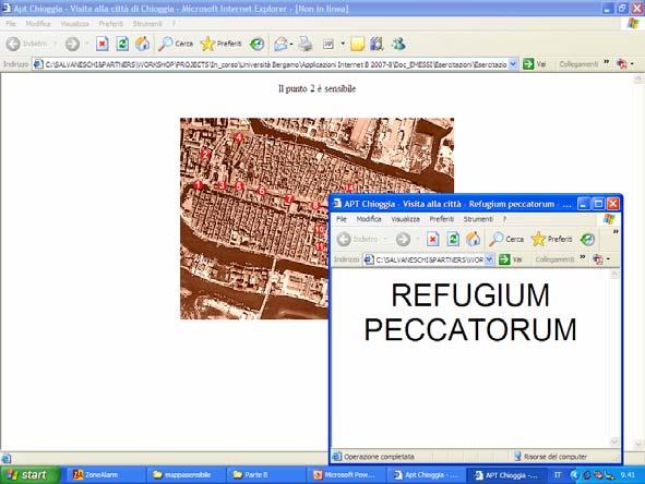 Finestre <center> <p>il punto 2 è sensibile<p> <br> <map name="mappa"> <area shape="rect" coords="30,48,51,69" href="testo esplicativo.
