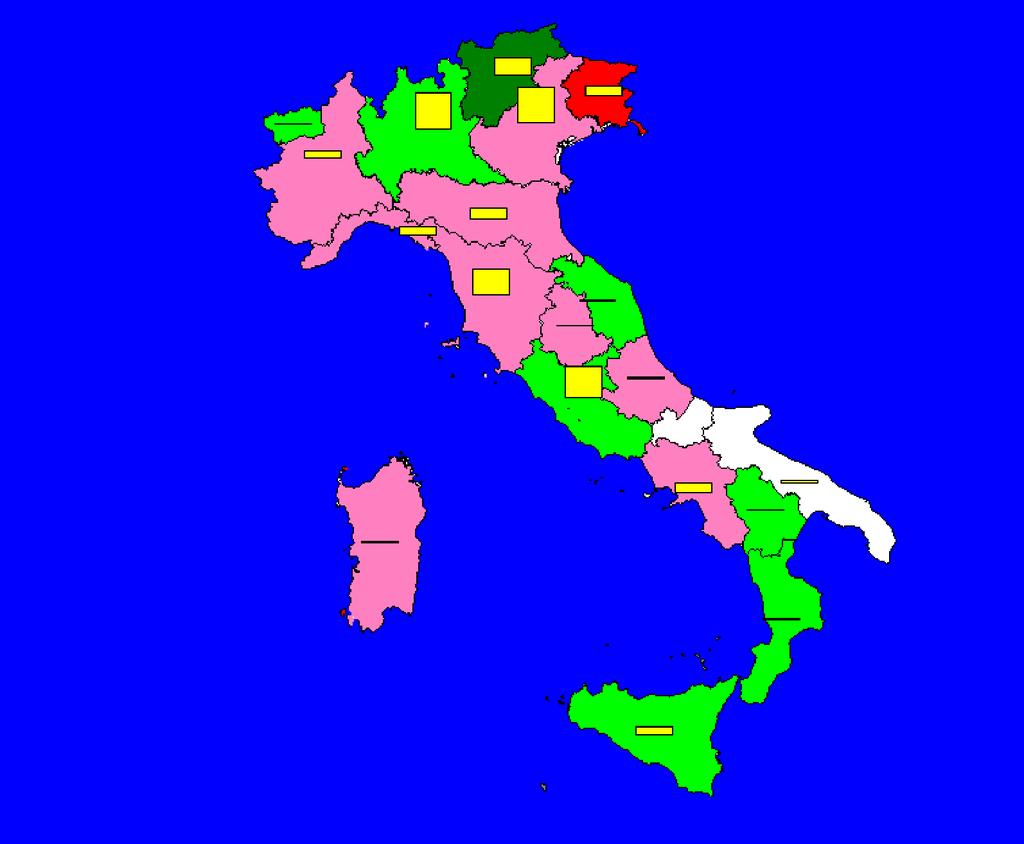 Il turismo estero al Sud Indicatore di Attrattività Potenziale Lo squilibrio attuale Entrate valutarie 2004 (tra parentesi: variazioni medie annue 1998-2004) Nord-Ovest Nord-Est Centro Sud e Isole