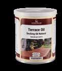 TERRAZZE E DECKING OLI Finiture per terrazze TERRACE OIL - Decking Oil Natural Ideale per il trattamento e la protezione di terrazze, ponti, scale e passerelle in legno.