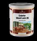 41132K + 4113K 20 Lt + 20 Lt NATURAQUA EXTERIOR WOOD LACK 2K Per legno in esterno alte prestazioni Vernice a due componenti a base acqua ideale per pavimentazioni esterne e superfici in legno in