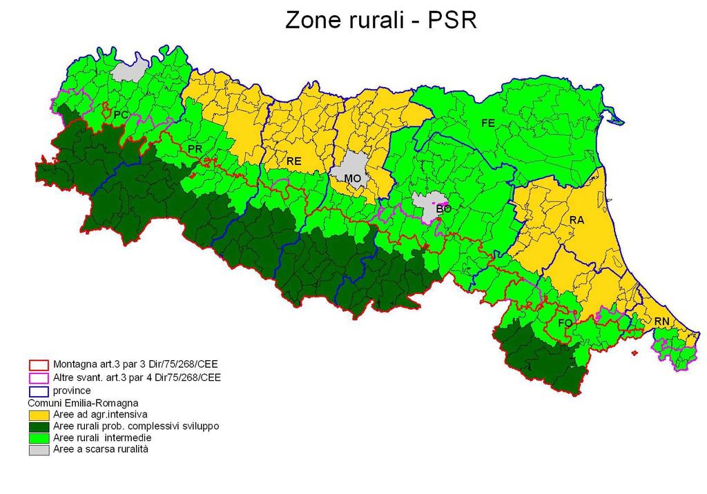 Asse 3 - Zonizzazione Localizzazione degli interventi 1.