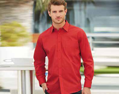 WHI: g/m 2, COL: 2 g/m 2 24 X 2 JE9M CR classic ZT aztec colore solo a richiesta Men s Long Sleeve Pure Cotton Poplin Shirt Camicia in popeline 00% cotone.