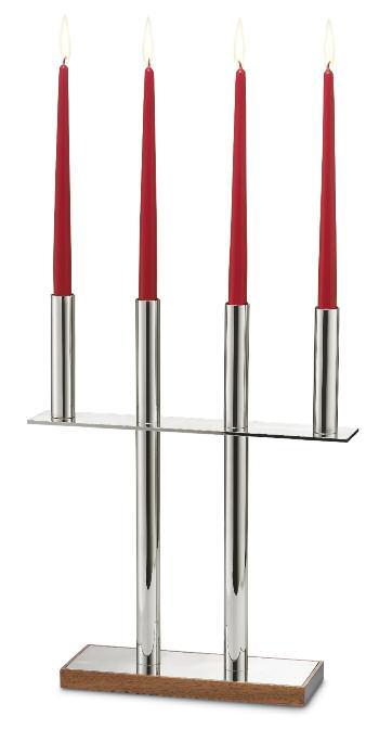 S08178/2048 candeliere rotondo 1 fiamma c/piattino round single-stem candleholder