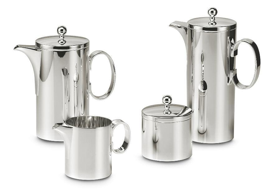 caffettiera da 12 persone cilindrica contemporanea cylindric 12 cup coffee pot mod. contemporaneo h. cm. 18,5 - cod.