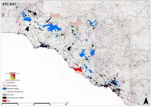 fascia costiera e nell entroterra di bassa collina, e i territori comunali di Bivona, Lucca Sicula, Cianciana, Villafranca Sicula, Burgio, Caltabellotta, Sambuca di Sicilia, S.