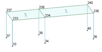 STRUTTURA A La struttura in progetto ha la seguente geometria : Lunghezza : ml. 10,35 ; larghezza = ml.