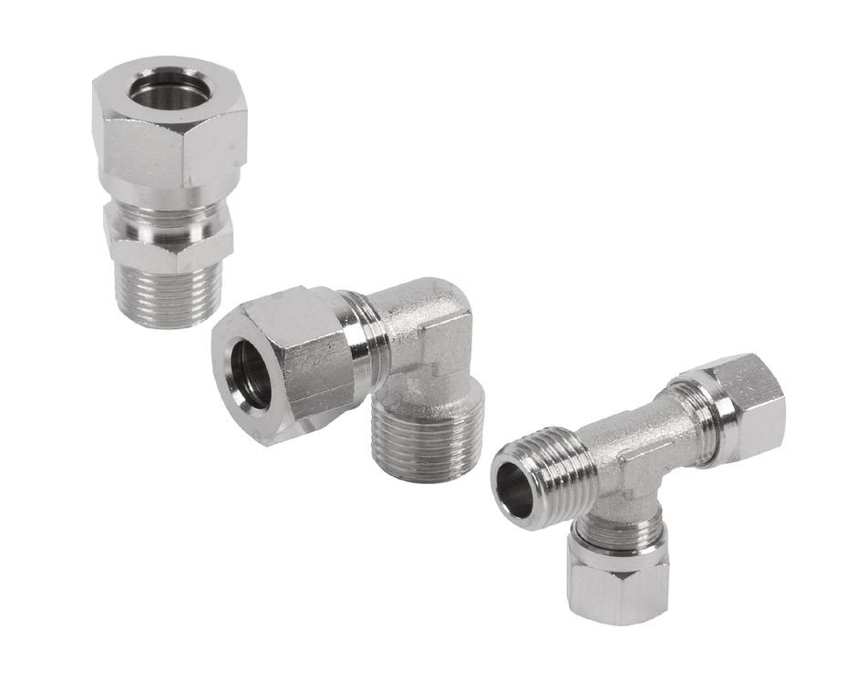 Compression fittings are so defined because the tube closing on the fitting is made by a cutting compression ogive which holds on the tube.