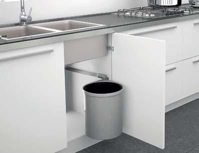 Differentiated pull-out waste bin 530, 28 litres