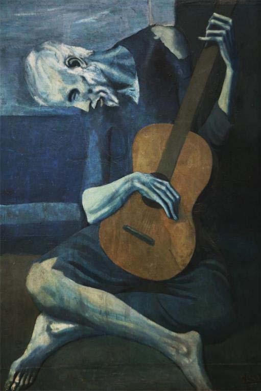 Fu a partire dal 1901 che lo stile pittorico di Picasso iniziò a presentare tratti originali e nuove soluzioni artistiche; in quell'anno, infatti, ha inizio il cosiddetto «periodo blu», che si