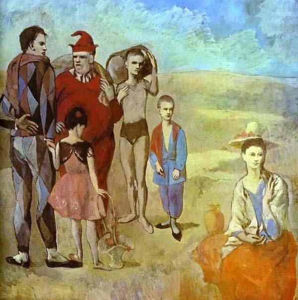 Dal 1904 e per tutto il 1905, Picasso adottò una tavolozza composta da gradazioni più calde e delicate, dando così inizio al «PERIODO ROSA».