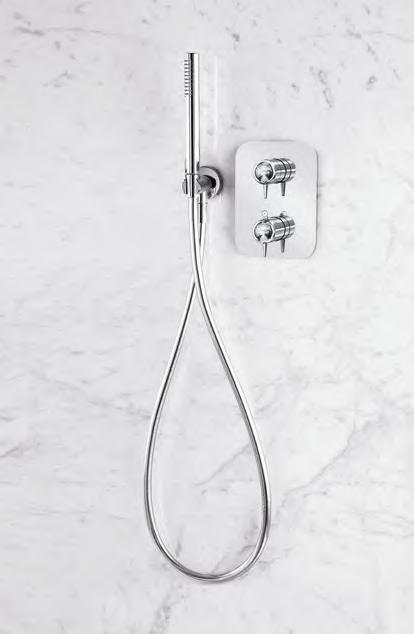 single-lever shower mixer Organico series with complete hand