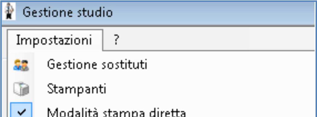 Gestione studio Impostazioni Nel menu Impostazioni di Gestione studio sono presenti le seguenti opzioni: Seleziona per titolare assistito: è possibile suddividere le prescrizioni ricevute dalla