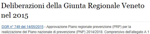 Piano Regionale Prevenzione 2014-2018 25 Programmi