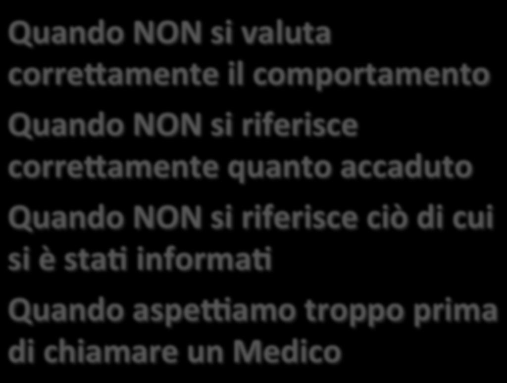 informa/ Quando aspe"amo troppo prima di