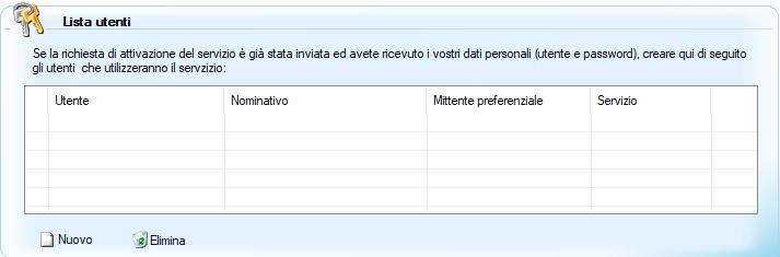 Al momento della richiesta di attivazione del servizio il programma chiederà di indicare con quale partner di GECO attivare la postalizzazione (al momento della realizzazione di questo manuale i