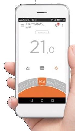 Con l app installata sul telefono è in grado di stabilire se siete usciti o meno, risparmiando energia oppure attivando il riscaldamento.