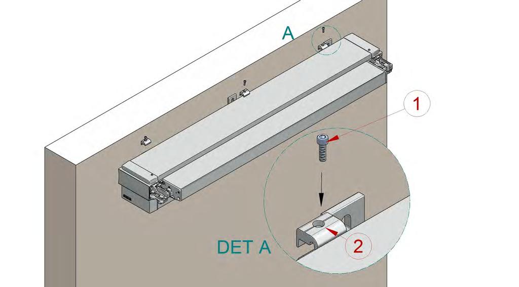 sulla staffa e fissarlo avvitando le viti