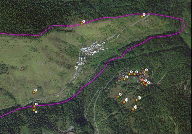 errore strumentale in altri settori A partire dal mese di giugno 2017 Arpa Piemonte ha messo in atto un sistema di monitoraggio topografico GPS costituito da 15 capisaldi distribuiti geograficamente