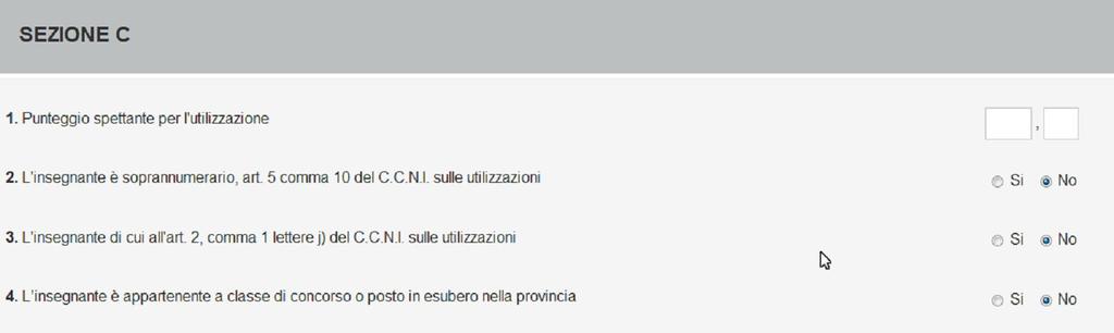 2.6.5 COMPILAZIONE DEL MODULO DI DOMANDA In questo paragrafo viene descritto l inserimento di una domanda di utilizzazione provinciale.