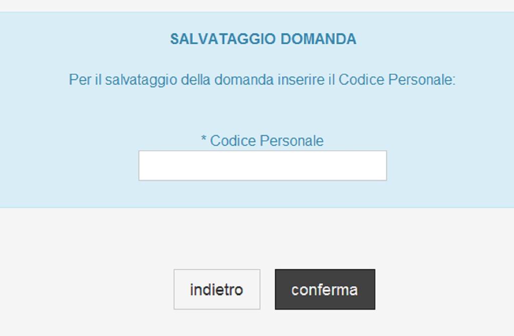 ATTENZIONE: inserire correttamente il codice tenendo conto anche di minuscole e maiuscole.