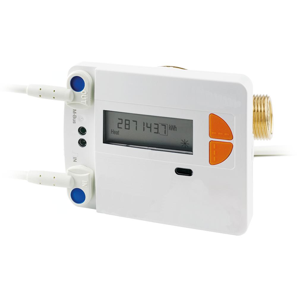 Un contatore di calore è quindi costituito da due sensori di temperatura precisi e da uno strumento di misurazione del volume il quale viene installato nel circuito dell acqua calda o in quello dell