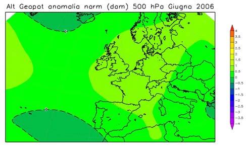 Il mese di agosto vede un drastico cambiamento nel regime positivo di anomalia nei campi atmosferici finora analizzati.