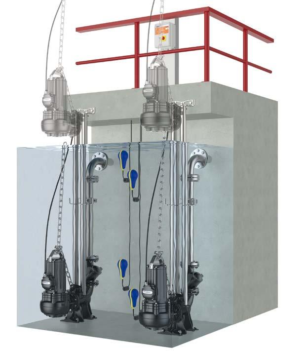 Galleggiante di partenza popa suppleentare 11. Galleggiante di allare 12. Valvola di non ritorno GUIDA DI SCORRIMENTO (Ordinabile anche separataente) Per VXC4 Cod. ASSFL0 Per MC4 Cod.