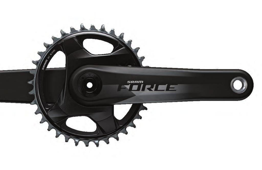 FC-FRC-1-D1 SRAM Force 1 GUARNITURA Siamo stati pionieri nelle trasmissioni 1x e la guarnitura SRAM Force 1 prosegue nell innovazione.