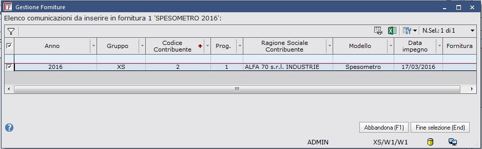 Selezionare la comunicazione da