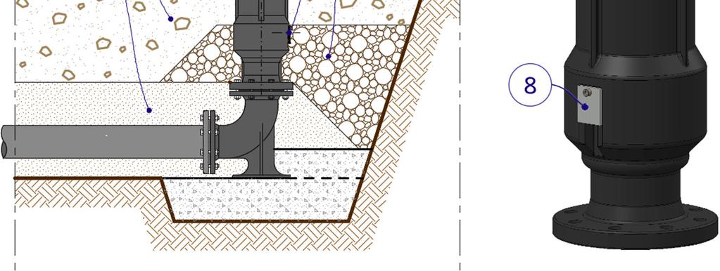 Provvedere infine al reinterro 10 compattando a strati sopra il drenaggio 9 e il rinfianco 4 della tubazione.