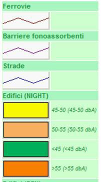 uguali riferibili alla fascia < di 55 db(a) nel periodo