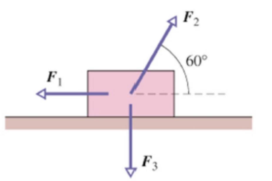 Elisabetta Bissaldi (Politecnico di Bari) A.A. 2018-2019 8 Esercizio 4.5 Si considerino 3 forze F 1 = 5 N, F 2 = 9 N, ed F 3 = 7. 8 N, applicate ad una cassa di massa m = 3 kg come mostrato in figura.